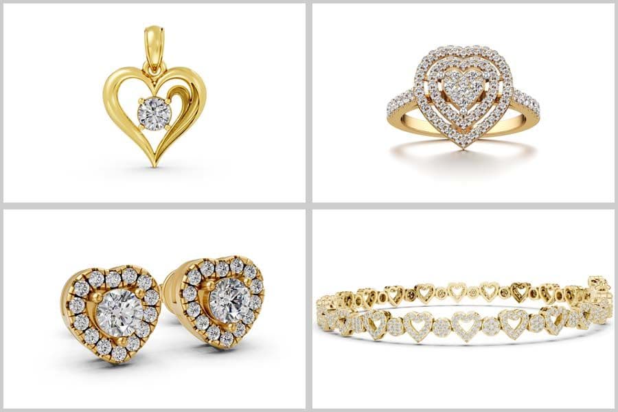 Gift a Piece of Love: Top 5 Heart-Shaped Jewelry Pieces from Vrundavan for Valentine's Day
